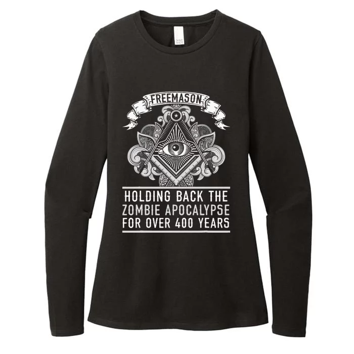 Freemason Masonic Fraternal Freemasonry Square Compass Womens CVC Long Sleeve Shirt