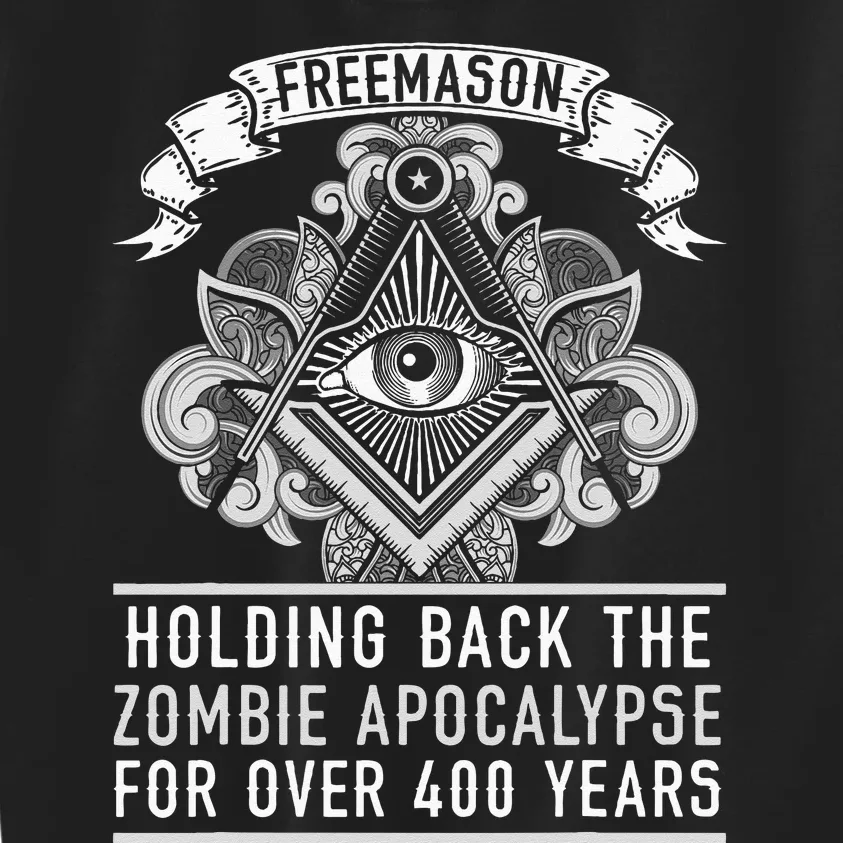 Freemason Masonic Fraternal Freemasonry Square Compass Kids Sweatshirt