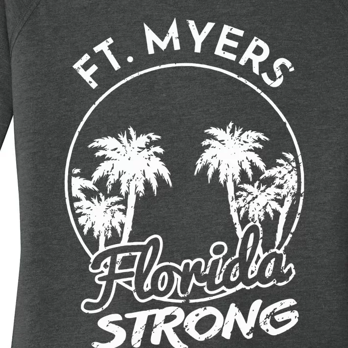 Ft. Myers Florida Strong Community Support Women's Perfect Tri Tunic Long Sleeve Shirt