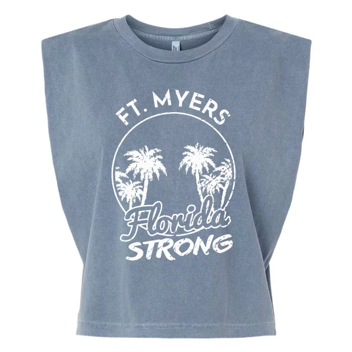 Ft. Myers Florida Strong Community Support Garment-Dyed Women's Muscle Tee