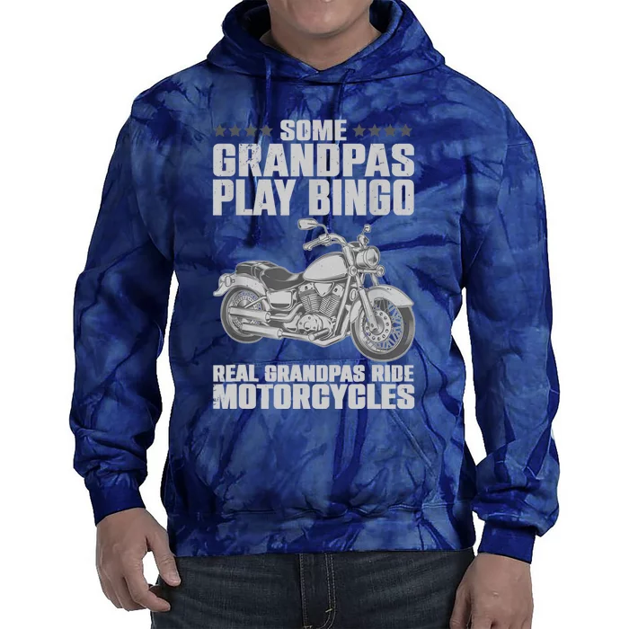 Funny Motorcycle For Grandpa Dad Motorcycle Lovers Riders Tie Dye Hoodie