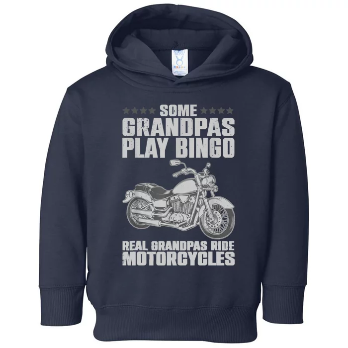 Funny Motorcycle For Grandpa Dad Motorcycle Lovers Riders Toddler Hoodie