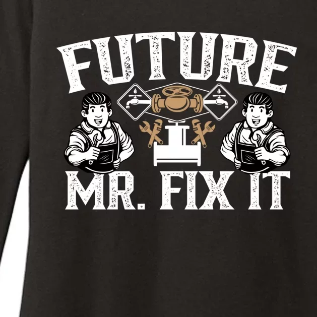 Future Mr Fix It Tinkerer Fixing Handy Repair Gift Womens CVC Long Sleeve Shirt