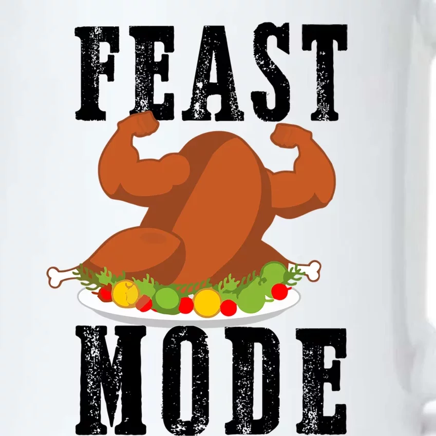 Feast Mode Funny Turkey Muscle Thanksgiving Gift Gift Black Color Changing Mug