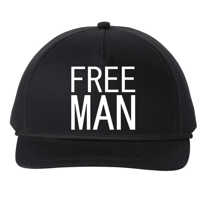 Free Man Snapback Five-Panel Rope Hat