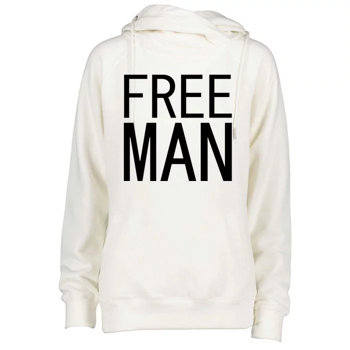 Free Man Womens Funnel Neck Pullover Hood