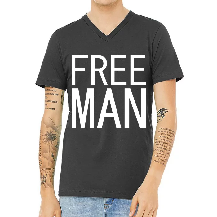 Free Man V-Neck T-Shirt