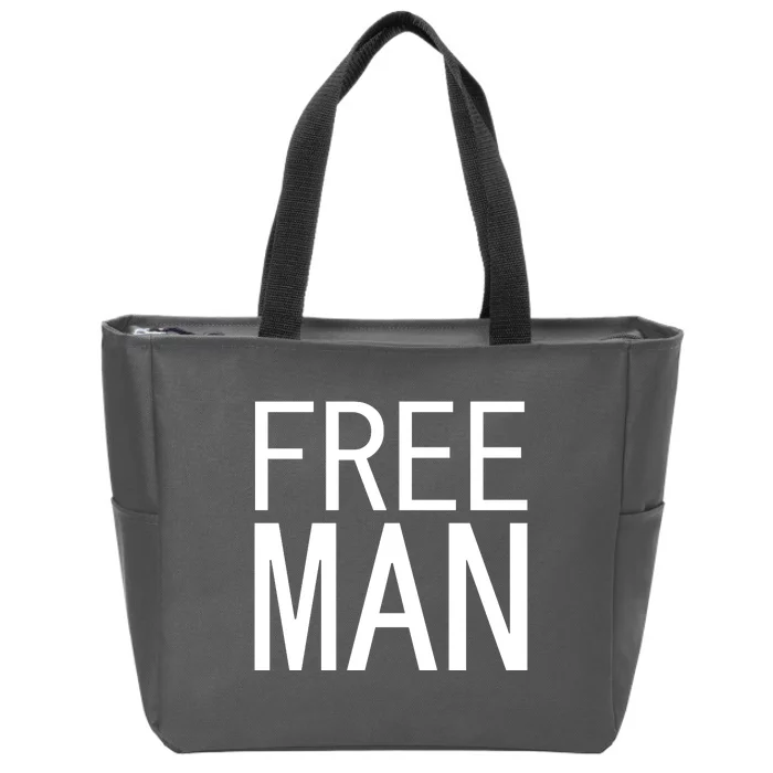 Free Man Zip Tote Bag