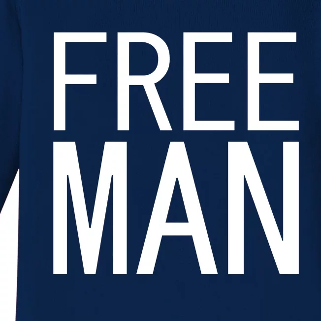 Free Man Baby Long Sleeve Bodysuit