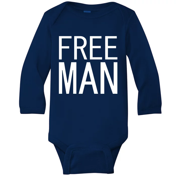 Free Man Baby Long Sleeve Bodysuit