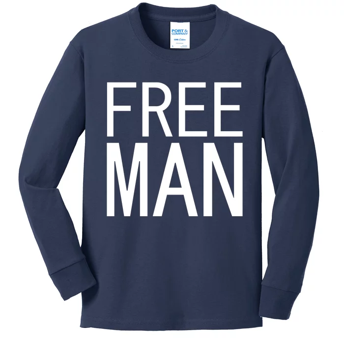 Free Man Kids Long Sleeve Shirt