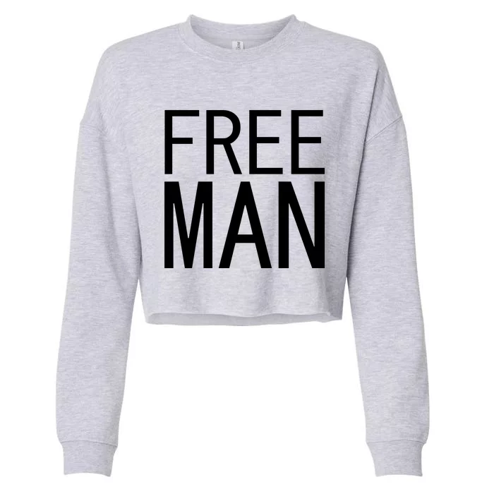 Free Man Cropped Pullover Crew