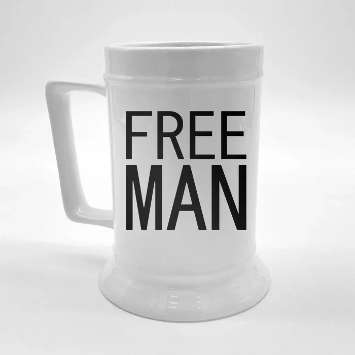 Free Man Front & Back Beer Stein