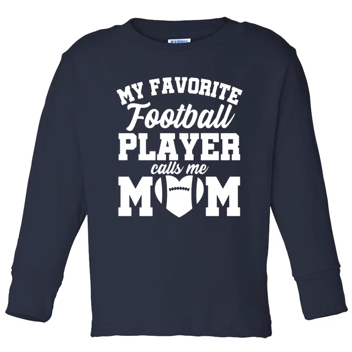 Football Mom Toddler Long Sleeve Shirt