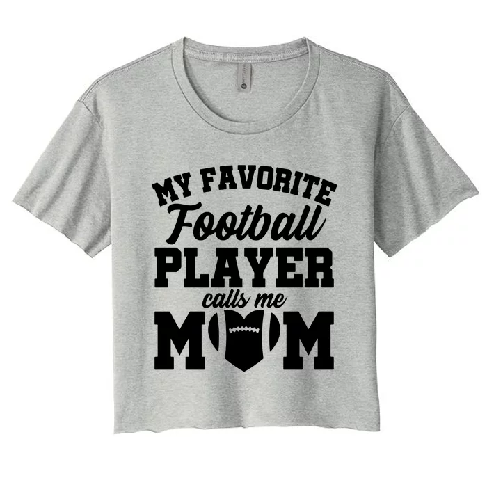 Football Mom Women's Crop Top Tee