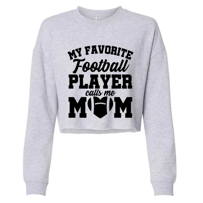 Football Mom Cropped Pullover Crew