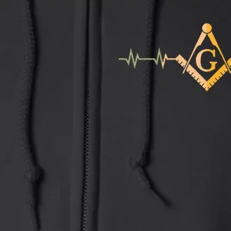 Freemason Masonic Fraternal Freemasonry Square Compass Full Zip Hoodie