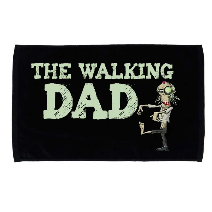 Funny Matching Family The Walking Dad Zombie Halloween Gift Microfiber Hand Towel