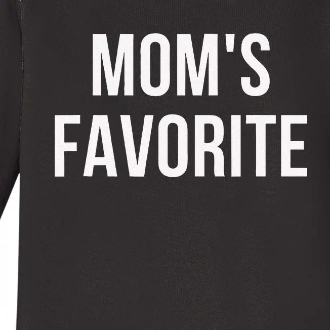 Funny MomS Favorite Baby Long Sleeve Bodysuit