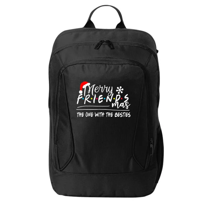 Funny Merry Friendsmas The One With The Besties Christmas City Backpack