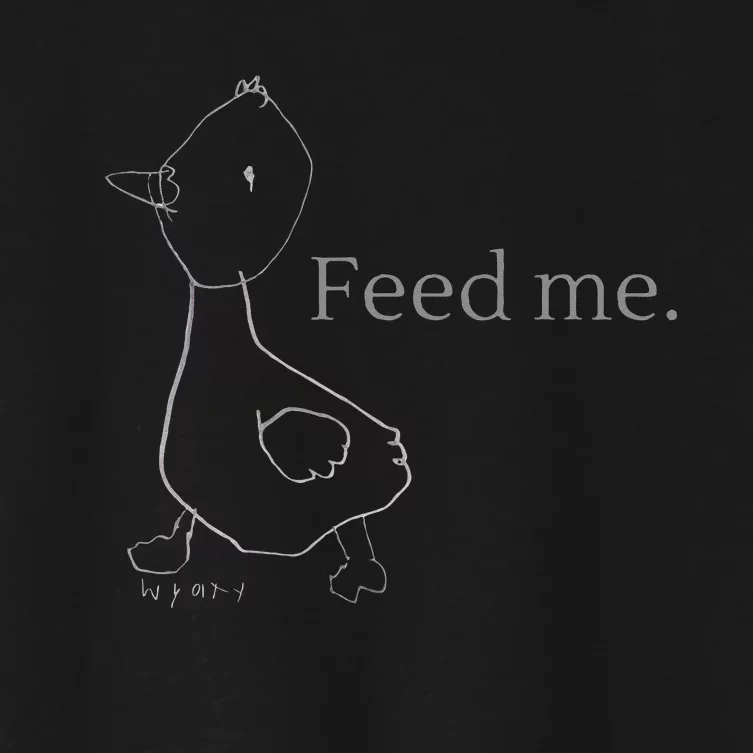 Feed Me Women's Crop Top Tee