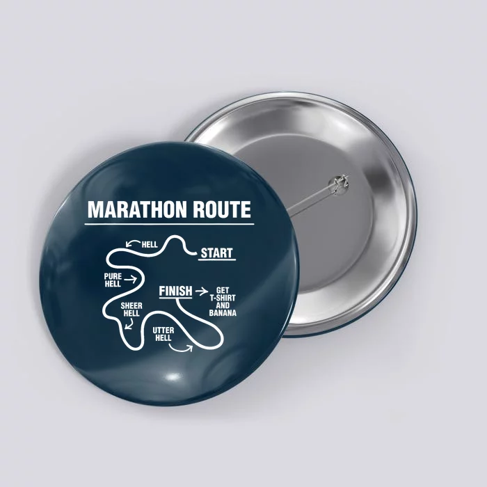 Funny Marathon Button