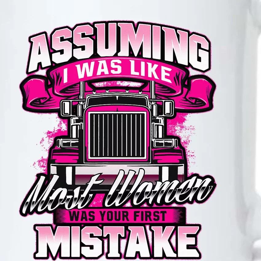 First Mistake Female Semi Truck Driver Trucker Trucking Black Color Changing Mug