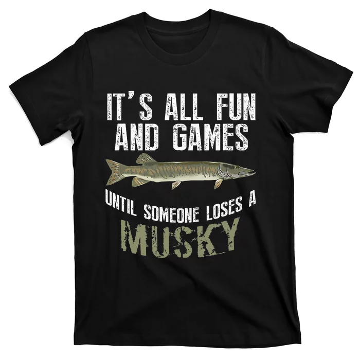 Funny Musky Fishing Muskellunge Freshwater Fish Angler Gift T-Shirt