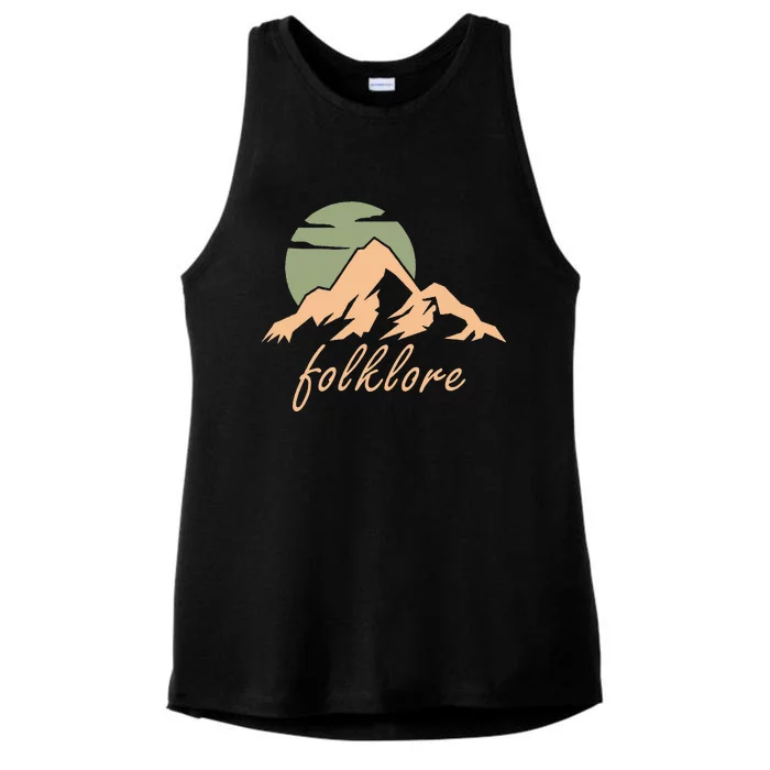 Folklore Mountains Ladies Tri-Blend Wicking Tank