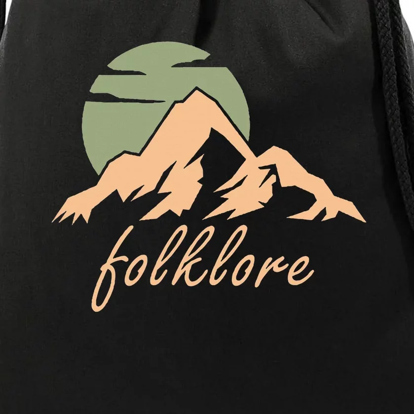 Folklore Mountains Drawstring Bag