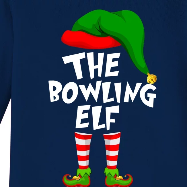 Funny Matching Family Christmas The Bowling Elf Great Gift Baby Long Sleeve Bodysuit