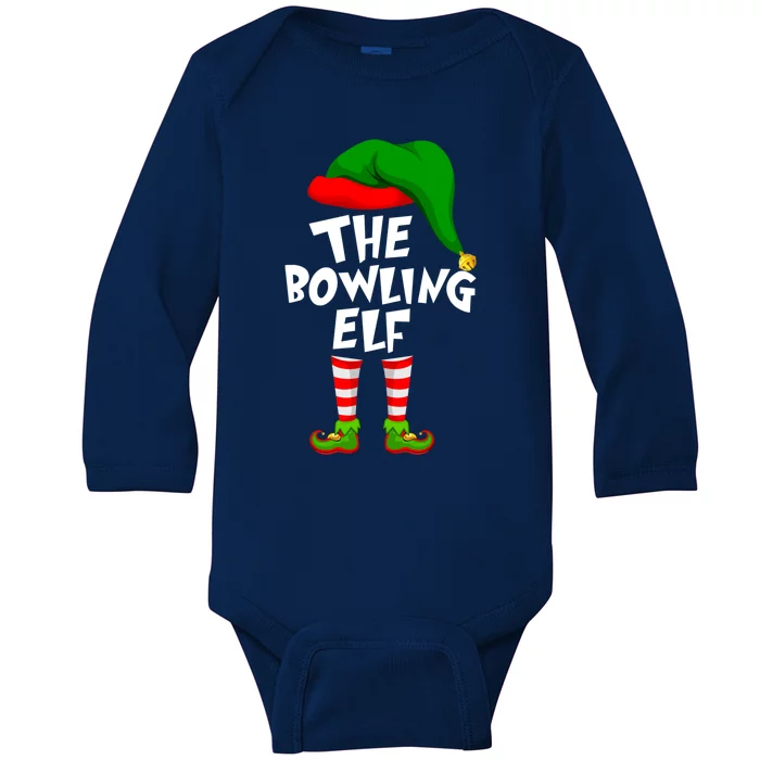 Funny Matching Family Christmas The Bowling Elf Great Gift Baby Long Sleeve Bodysuit