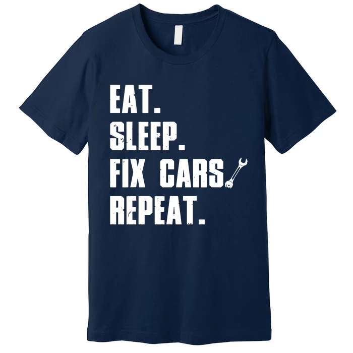 Funny Mechanic For Men Dad Auto Garage Automobile Car Lover Premium T-Shirt