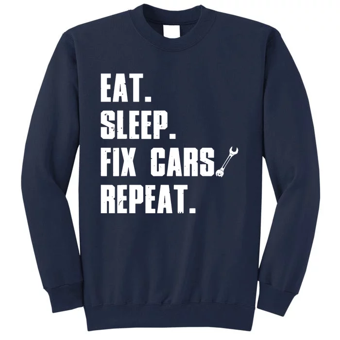 Funny Mechanic For Men Dad Auto Garage Automobile Car Lover Tall Sweatshirt