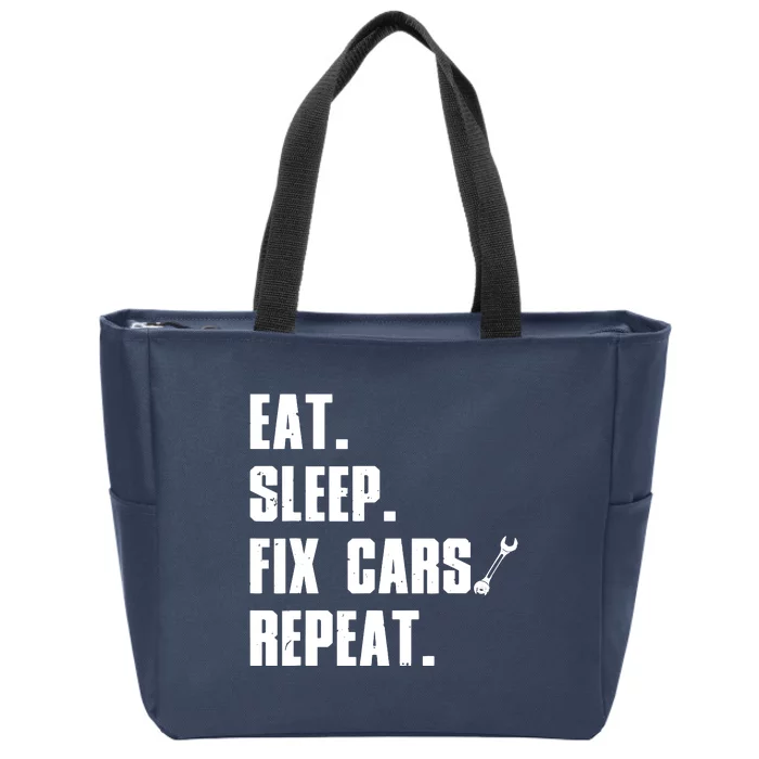 Funny Mechanic For Men Dad Auto Garage Automobile Car Lover Zip Tote Bag