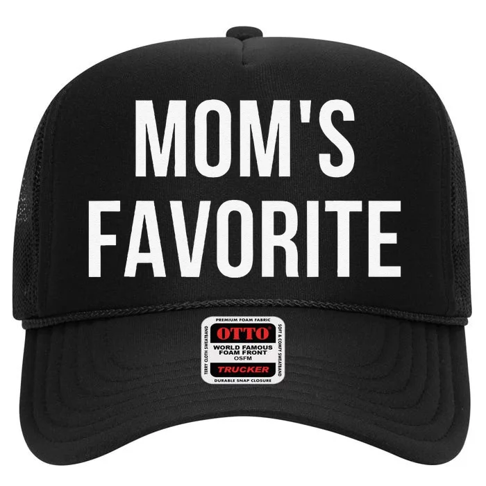 Funny MomS Favorite High Crown Mesh Trucker Hat