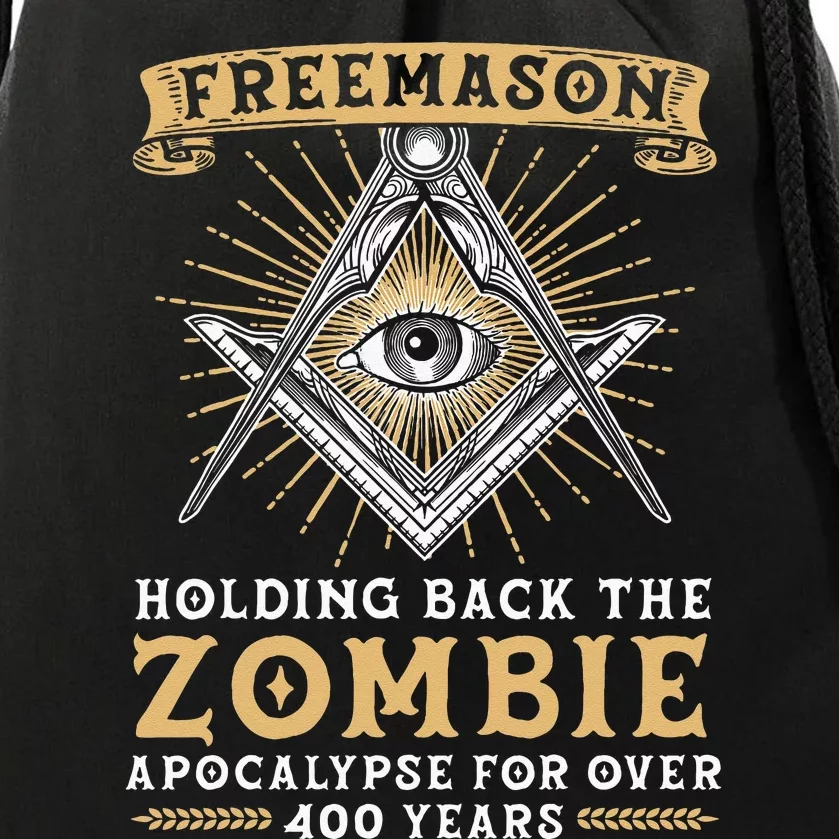 Freemason Masonic Fraternal Freemasonry Square Compass Drawstring Bag