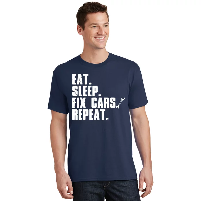 Funny Mechanic For Men Dad Auto Garage Automobile Car Lover T-Shirt