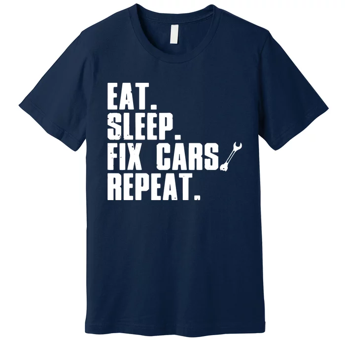 Funny Mechanic For Men Dad Auto Garage Automobile Car Lover Premium T-Shirt