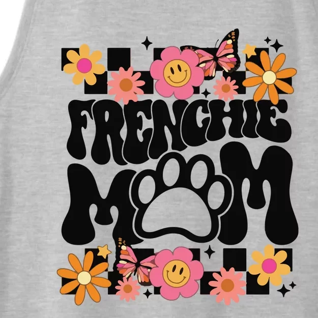 Frenchie Mom French Bulldog Ladies Tri-Blend Wicking Tank