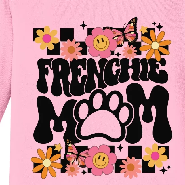 Frenchie Mom French Bulldog Baby Long Sleeve Bodysuit