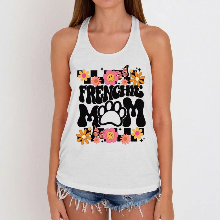 Frenchie Mom French Bulldog Women's Knotted Racerback Tank