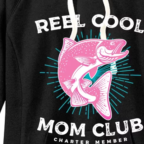 Funny Mom Fishing Design For Mother's Day Cool Gift Women's Fleece Hoodie