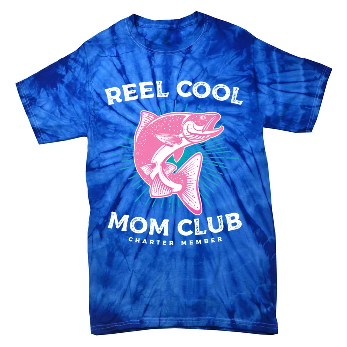 Funny Mom Fishing Design For Mother's Day Cool Gift Tie-Dye T-Shirt