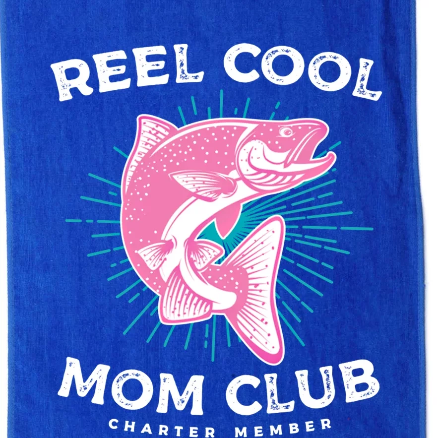 Funny Mom Fishing Design For Mother's Day Cool Gift Platinum Collection Golf Towel