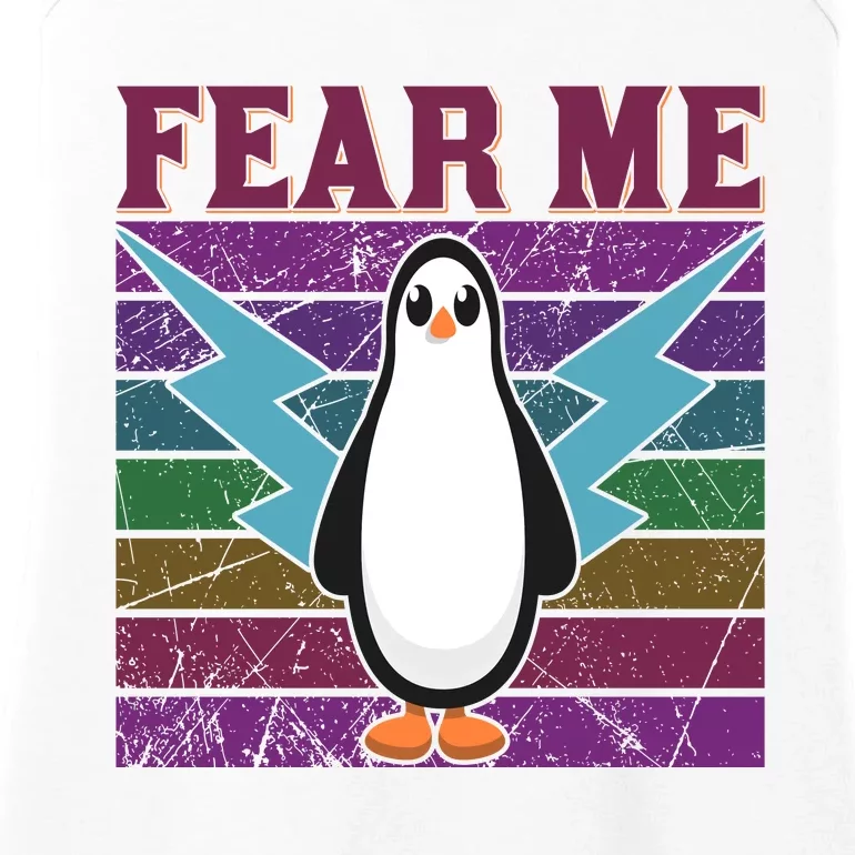 Fear Me Funny Penguin Ladies Essential Tank