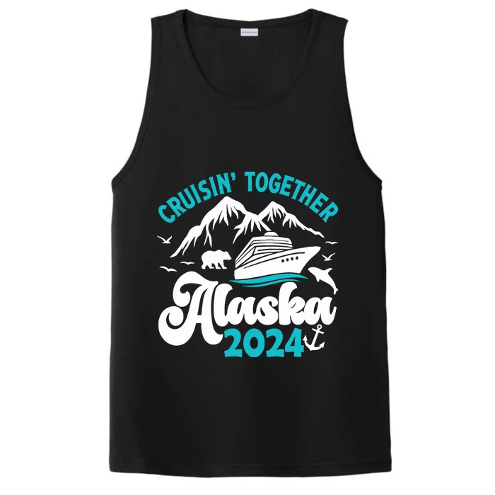 Funny Matching Family Alaska Cruise 2024 Girl Performance Tank