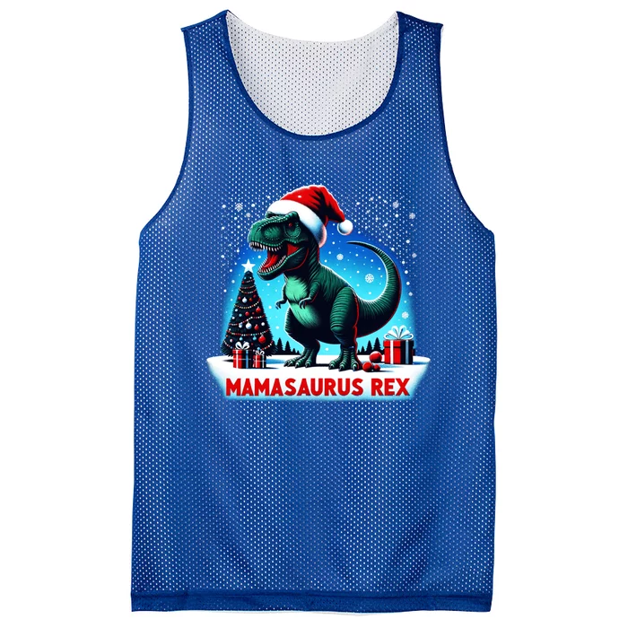 Funny Matching Family Mama Saurus T Rex Dinosaur Christmas Gift Mesh Reversible Basketball Jersey Tank