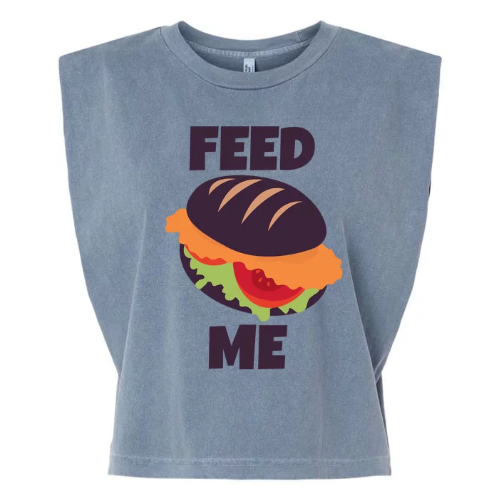 Feed Me Garment-Dyed Women's Muscle Tee