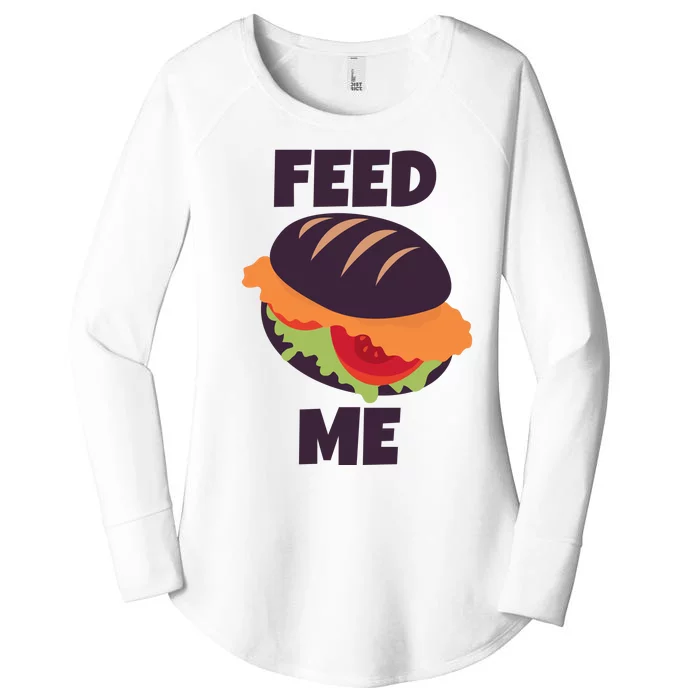 Feed Me Women's Perfect Tri Tunic Long Sleeve Shirt